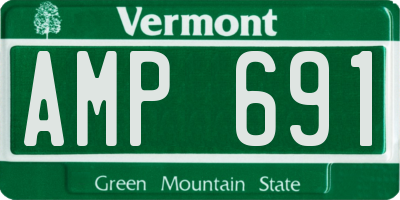 VT license plate AMP691