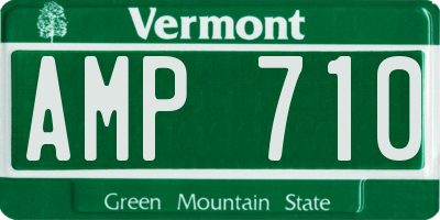 VT license plate AMP710