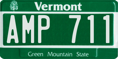 VT license plate AMP711