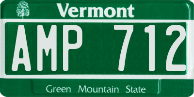 VT license plate AMP712