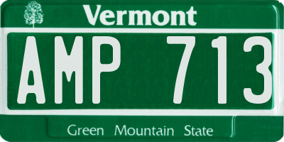VT license plate AMP713