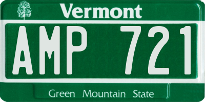 VT license plate AMP721