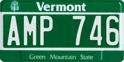 VT license plate AMP746