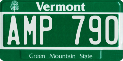 VT license plate AMP790