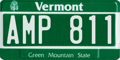 VT license plate AMP811