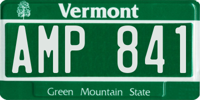 VT license plate AMP841