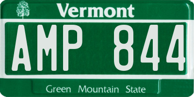 VT license plate AMP844