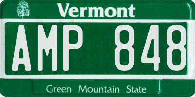 VT license plate AMP848