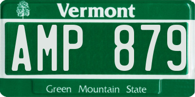 VT license plate AMP879