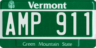 VT license plate AMP911