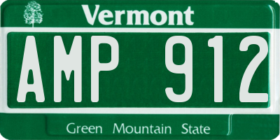 VT license plate AMP912