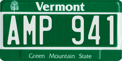 VT license plate AMP941