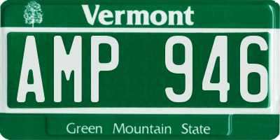 VT license plate AMP946