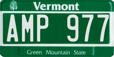 VT license plate AMP977