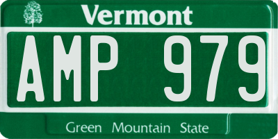 VT license plate AMP979