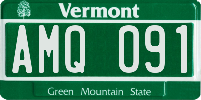VT license plate AMQ091