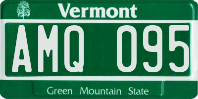 VT license plate AMQ095