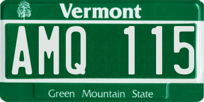 VT license plate AMQ115