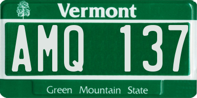 VT license plate AMQ137