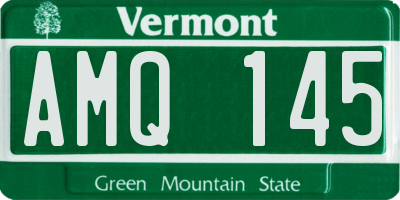 VT license plate AMQ145
