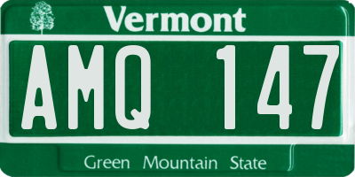 VT license plate AMQ147