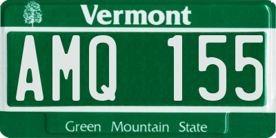 VT license plate AMQ155