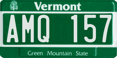 VT license plate AMQ157