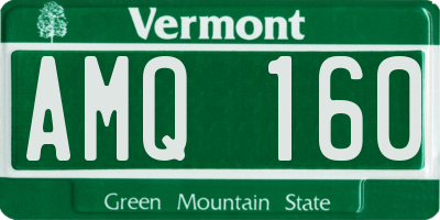 VT license plate AMQ160