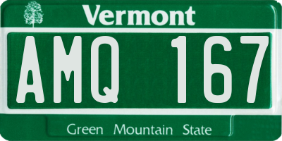 VT license plate AMQ167