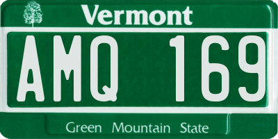VT license plate AMQ169