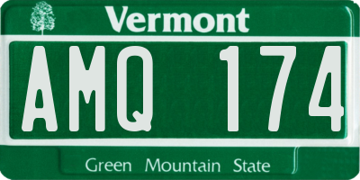 VT license plate AMQ174