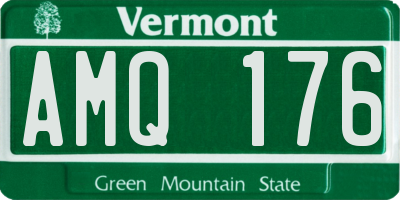 VT license plate AMQ176