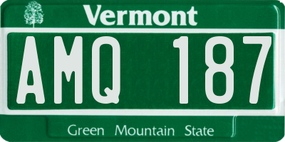 VT license plate AMQ187