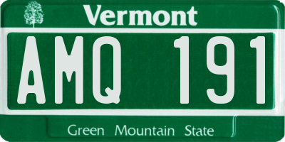 VT license plate AMQ191
