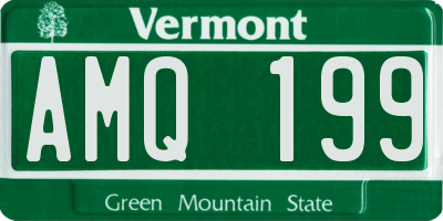 VT license plate AMQ199