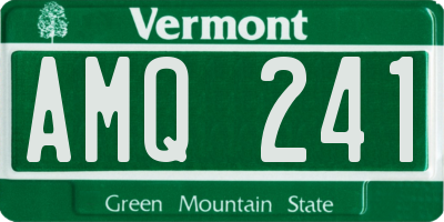 VT license plate AMQ241