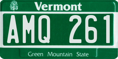 VT license plate AMQ261