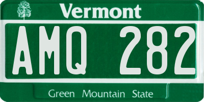 VT license plate AMQ282