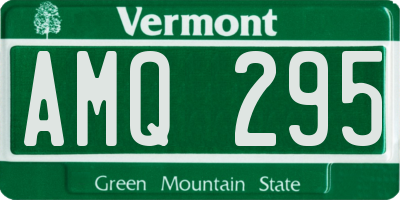 VT license plate AMQ295