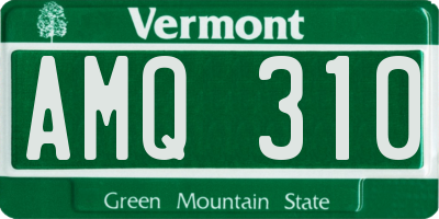 VT license plate AMQ310