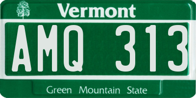VT license plate AMQ313