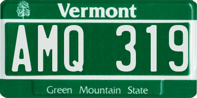 VT license plate AMQ319