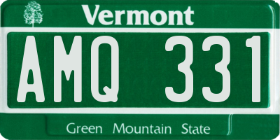 VT license plate AMQ331