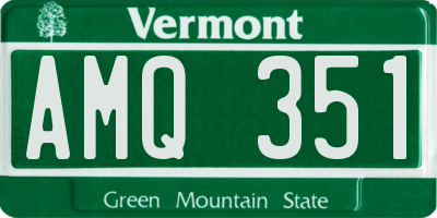 VT license plate AMQ351
