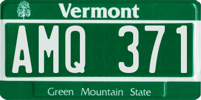 VT license plate AMQ371