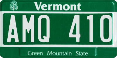 VT license plate AMQ410