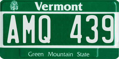 VT license plate AMQ439