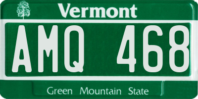 VT license plate AMQ468