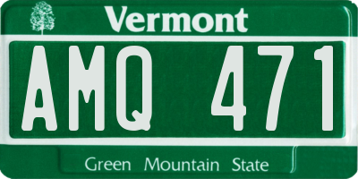 VT license plate AMQ471