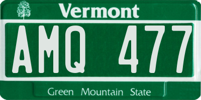 VT license plate AMQ477